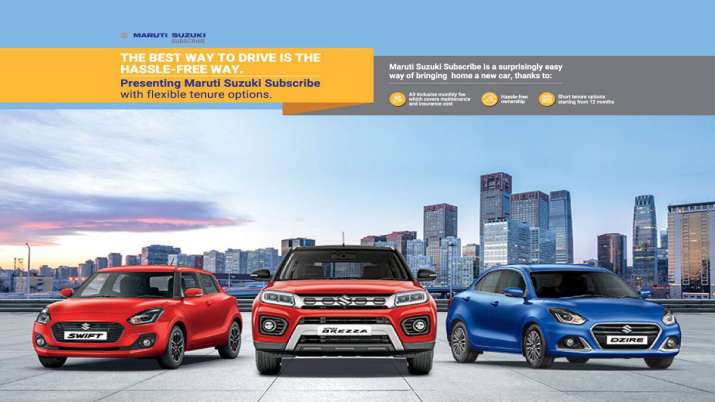 Maruti Suzuki launches vehicle subscription services in 4 more cities Maruti Suzuki launches vehicle subscription services in 4 more cities- India TV Paisa