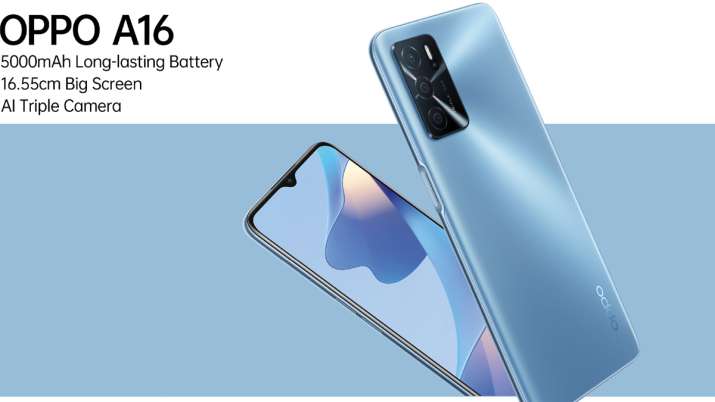 OPPO A16 with 5,000mAh battery, AI triple camera launched in India at Rs 13990 OPPO A16 with 5,000mAh battery, AI triple camera launched in India at Rs 13990- India TV Paisa