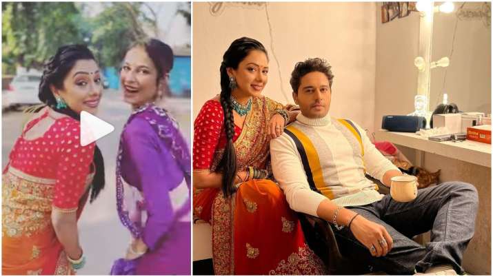 Rupali Ganguly और Aneri Vajani ने किया डांस, अनुपमा-अनुज की तस्वीर वायरल