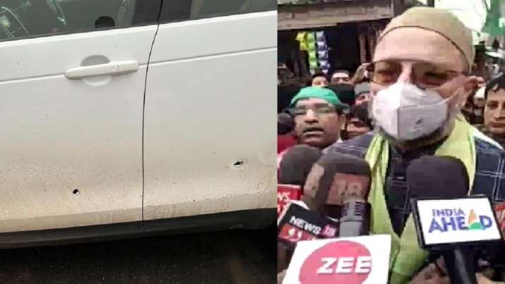 UP Election 2022: असदुद्दीन ओवैसी पर हमला,  2 लोगों ने गाड़ी पर 3-4 राउंड गोलियां चलाईं