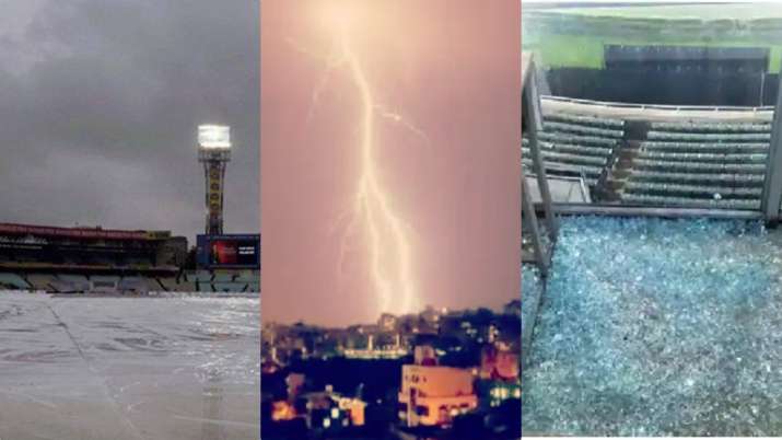IPL 2022 Qualifier 1: प्लेऑफ पर संकट के बादल, ईडेन गार्डेन्स में तूफान से हुआ नुकसान; RR की फ्लाइट भी फंसी
