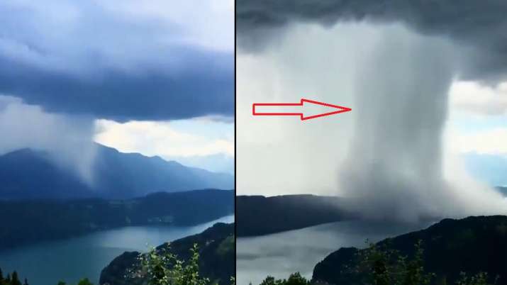 कभी बादल फटते देखा है? फोटोग्राफर ने LIVE कैमरे में किया कैद, देखें VIDEO