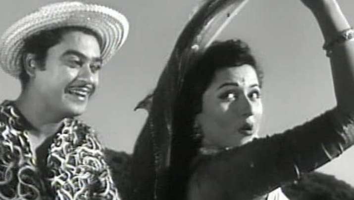 Kishore Kumar with Madhubala 