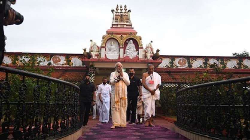 श्री आदि शंकर जन्मभूमि क्षेत्र में पीएम मोदी। श्री आदि शंकर जन्मभूमि क्षेत्र में पीएम मोदी।
