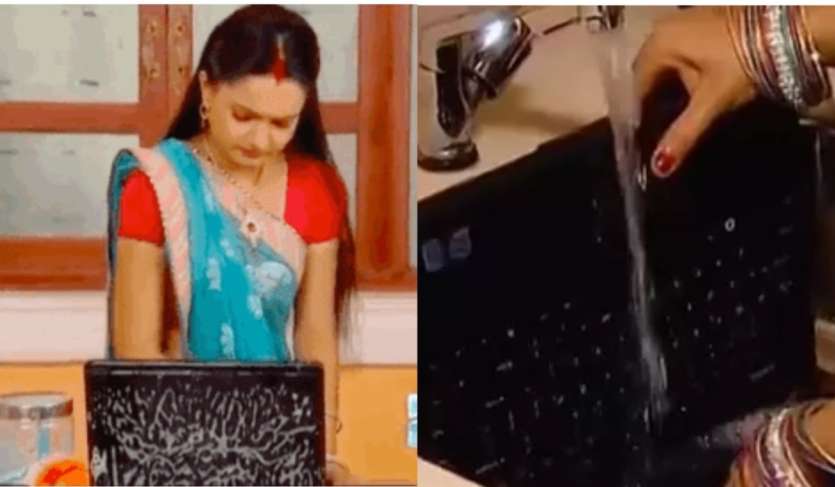 'Saath Nibhana Saathiya' is also included in this list.  There are many scenes in this show that have made people laugh.  The scene of Gopi Bahu washing the laptop under the tap is still seen in many memes.