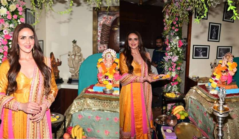बॉलीवुड सुपरस्टार धर्मेंद्र और हेमा मालिनी की बेटी ईशा देओल ने अपने घर गणपति बप्पा का स्वागत किया है। उन्होंने पूजा का फोटो सोशल मीडिया पर शेयर किया है।
