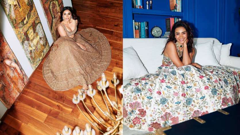 By the way, very different and unique wallpapers have been used in Rajkumar Rao's house, which are enhancing every wall. This house of Rajkumar Rao and Patralekha has been made in a shoot friendly manner. This is also good for both of them, because they do not have to go anywhere for photoshoots every day. Both of them have done most of the photoshoots in different corners of their house. 
