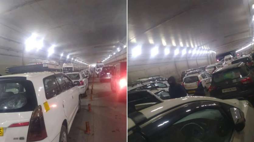 बर्फबारी की वजह से अचानक सैलानी मनाली की ओर जाने लगे लेकिन रास्ते में बर्फबारी की वजह से कई गाड़ियां आगे नहीं बढ़ पा रही थीं। इसकी वजह से पूरी टनल में जाम की स्थिति बन गई।