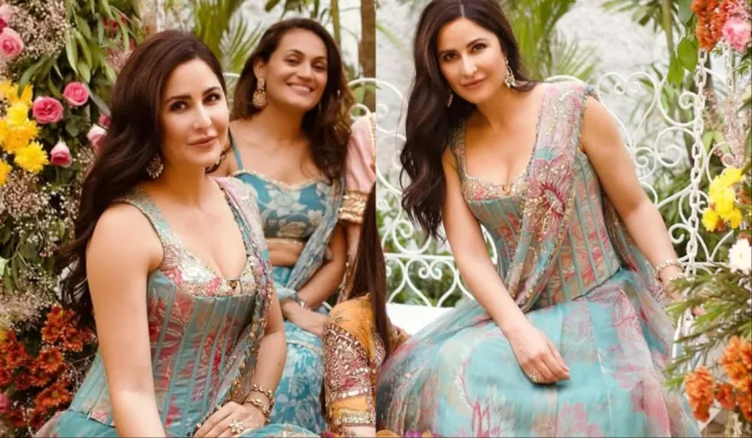 कैटरीना ने इस खास मौके पर आइस ब्लू लहंगा पहने बहुत खूबसूरत लग रही थीं। उन्होंने अपने लुक को इयररिंग्स, रिंग्स और ब्रेसलेट्स से पूरा किया। उन्होंने अपने मेकअप और खुले बालों से लुक में चार चांद लगा दिया। कैटरीना ने इस खास मौके पर आइस ब्लू लहंगा पहने बहुत खूबसूरत लग रही थीं। उन्होंने अपने लुक को इयररिंग्स, रिंग्स और ब्रेसलेट्स से पूरा किया। उन्होंने अपने मेकअप और खुले बालों से लुक में चार चांद लगा दिया।