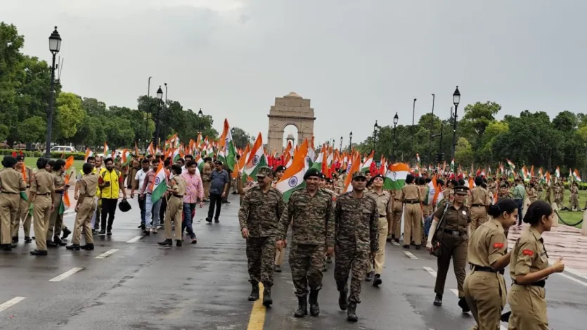 After the success of Operation Sindoor, the tricolor journey was taken out in Delhi today to salute the might of the Indian Army. The rally was attended by the NCC cadets of the school, college and the general public of Delhi. After the success of Operation Sindoor, the tricolor journey was taken out in Delhi today to salute the might of the Indian Army. The rally was attended by the NCC cadets of the school, college and the general public of Delhi.