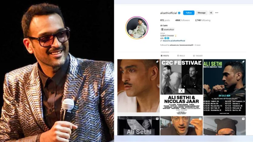 अली सेठी दुनियाभर में अपनी आवाज के लिए मशहूर हैं। उनका गाना 'पसूरी' भारत में भी छाया रहा। अली सेठी को भी भारत ने बैन नहीं किया है। इंस्टाग्राम पर उनकी प्रोफाइल अभी भी पहले की तरह ही एक्टिव है। सोशल मीडिया पर उनके 486000 फॉलोवर्स हैं। अली के कई गाने भारतीय लोगों की जुबां पर रहते हैं। यूट्यूब पर भी उनके गाने कई बार ट्रेंडिंग हो चुके हैं। अली सेठी दुनियाभर में अपनी आवाज के लिए मशहूर हैं। उनका गाना 'पसूरी' भारत में भी छाया रहा। अली सेठी को भी भारत ने बैन नहीं किया है। इंस्टाग्राम पर उनकी प्रोफाइल अभी भी पहले की तरह ही एक्टिव है। सोशल मीडिया पर उनके 486000 फॉलोवर्स हैं। अली के कई गाने भारतीय लोगों की जुबां पर रहते हैं। यूट्यूब पर भी उनके गाने कई बार ट्रेंडिंग हो चुके हैं।