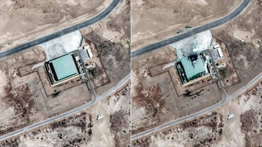 The first photo is from the Bholari airbase of Pakistan. This Pakistani airbase near Hyderabad city of Sindh was ready in 2017. On the morning of May 10, India carried out a tremendous attack on the Bholari base in which the hanger of Bholari Air Force was completely ruined. The devastation of the hangar in the satellite picture is clearly visible, but it is not known how many fighters there were in this hangar. The first photo is from the Bholari airbase of Pakistan. This Pakistani airbase near Hyderabad city of Sindh was ready in 2017. On the morning of May 10, India carried out a tremendous attack on the Bholari base in which the hanger of Bholari Air Force was completely ruined. The devastation of the hangar in the satellite picture is clearly visible, but it is not known how many fighters there were in this hangar.