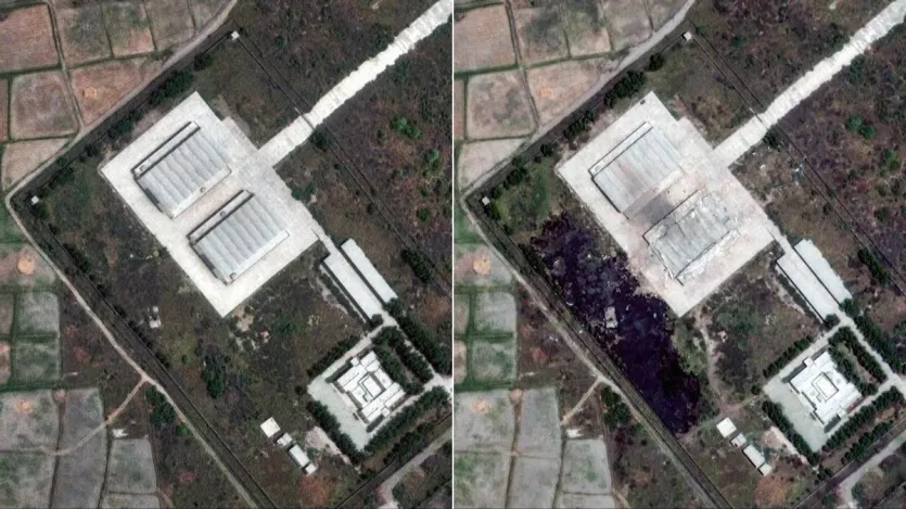 The third proof of the damage done to Pakistan is pictures of Sakkhar Airbase in Sindh. India attacked Sakkhar Airbase on the morning of 10 May. The airbase of Sakkhar is visible in the satellite image before India's attack. At the same time, the huge loss that suffered after India's attack is seen by seeing the satellite image after the attack. The third proof of the damage done to Pakistan is pictures of Sakkhar Airbase in Sindh. India attacked Sakkhar Airbase on the morning of 10 May. The airbase of Sakkhar is visible in the satellite image before India's attack. At the same time, the huge loss that suffered after India's attack is seen by seeing the satellite image after the attack.