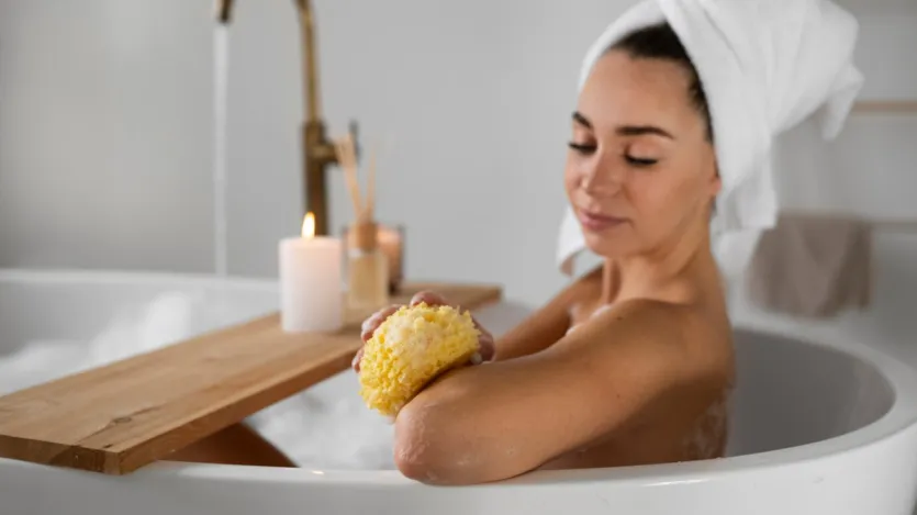 नमक वाले पाने से नहाने से त्वचा की सुरक्षा प्रणाली में सुधार हो सकता है। स्किन हाइड्रेट रहती है और ये शरीर के लिए एक अच्छा मॉइस्चराइज़र का काम कर सकता है। नमक के पानी से नहाने से जलन और सूजन भी कम होती है।