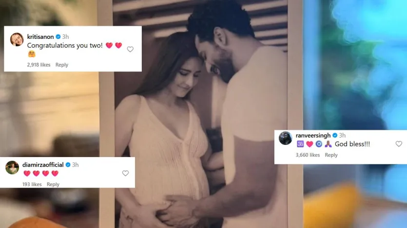 वरुण धवन ने भी कैटरीना-विक्की के पोस्ट पर रिएक्शन देते हुए खुशखबरी के लिए उन्हें बधाई दी। उनके अलावा ईशा गुप्ता, अंगद बेदी जैसे कलाकारों ने भी कैट के पोस्ट पर प्रतिक्रिया दी है और प्रेग्नेंसी के लिए बधाई दी है।