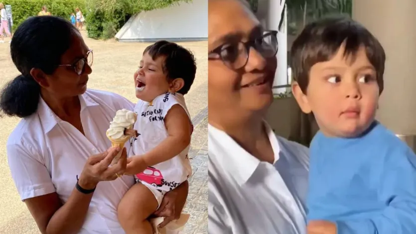 जेह: करीना कपूर और सैफ अली खान के छोटे बेटे जहांगीर की चर्चा भी कुछ कम नहीं थी। जेह की क्यूटनेस ने भी सभी का ध्यान खींचा। उनके ग्रंपी फेस और फनी एक्सप्रेशन्स ने हर किसी का दिल जीत लिया था। वो जब भी मीडिया के बीच आते हैं तो लोग उनकी क्यूटनेस को निहारते ही रह जाते हैं।