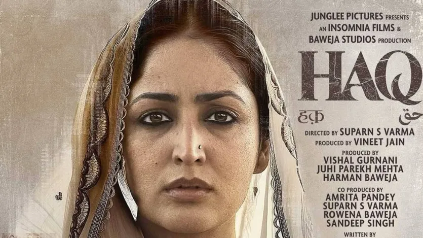 हक: इमरान हाशमी और यामी गौतम स्टारर 'हक' 1980 के शाह बानो केस से प्रेरित है। मध्य प्रदेश के इंदौर के नामी वकील मोहम्मद अहमद खान ने पत्नी शाह बानो और बच्चों को छोड़ दिया, तो उन्होंने अपने अधिकार और मासिक खर्च के लिए सुप्रीम कोर्ट का दरवाजा खटखटाया, जिसने मुस्लिम महिलाओं के अधिकार की नींव रखी। 7 नवंबर को रिलीज हुई इस फिल्म को दर्शकों से बढ़िया रिस्पॉन्स मिल रहा है।