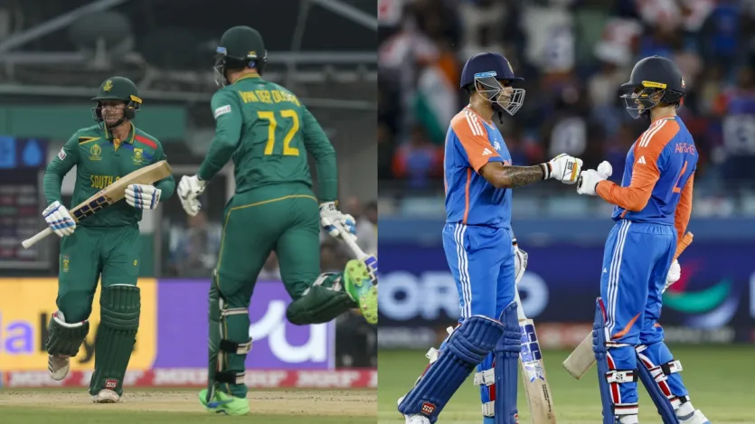 साउथ अफ्रीकी टीम ने टी20 इंटरनेशनल क्रिकेट में कुल 10 शतक लगाए हैं। वहीं भारतीय क्रिकेट टीम की तरफ से कुल 24 शतक लगाए गए हैं। इस मामले में भी टीम इंडिया विरोधी साउथ अफ्रीका से आगे है।