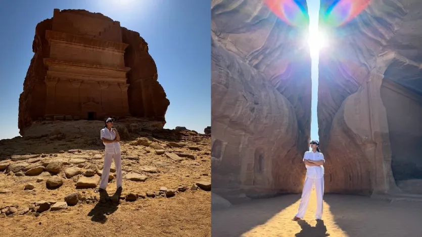 इन फोटोज के कैप्शन में उन्होंने 'द अल्केमिस्ट' से एक मशहूर कोट लिखा, 'शायद भगवान ने रेगिस्तान इसलिए बनाया ताकि इंसान खजूर के पेड़ों की कद्र कर सकें।' सारा की इस इंस्टाग्राम पोस्ट में रेगिस्तान की पृष्ठभूमि में बिताए गए उनके वेकेशन की कई शानदार झलकियां देखने को मिलीं।