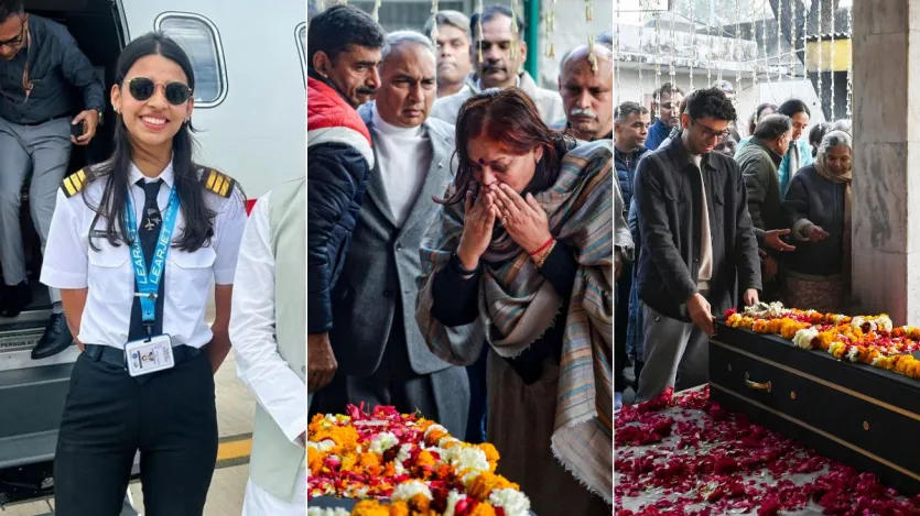 दिल्ली के सफदरजंग एनक्लेव में उस समय सन्नाटा छा गया जब पायलट शांभवी पाठक के पार्थिव शरीर को उनके आवास पर लाया गया। शोक संतप्त रिश्तेदारों के पाठक के घर पहुंचने लगे तो आसपास रहने वाले लोग दबी आवाज में बातें करते रहे। 