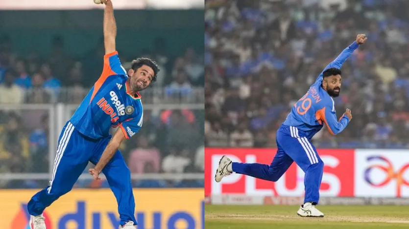 वरुण चक्रवर्ती ने अभी तक अपने करियर में 35 T20I मैच खेलने में कामयाब रहे हैं। इस दौरान उन्होंने 33 पारियों में 15.34 के औसत से 58 विकेट अपने नाम किए हैं। वहीं रवि बिश्नोई को लेकर बात करें तो वह अभी तक 43 T20I मैच खेलने में कामयाब रहे हैं। उन्होंने 35 मैचों की 35 पारियों में 17.98 के औसत से 55 विकेट हासिल किए हैं।