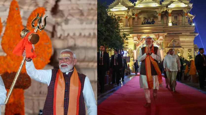 प्रधानमंत्री नरेंद्र मोदी ने सोमनाथ स्वाभिमान पर्व में हिस्सा लिया। पीएम मोदी ने सोमनाथ मंदिर में पूजा-अर्चना की और फिर ओंकार जाप में शामिल हुए।