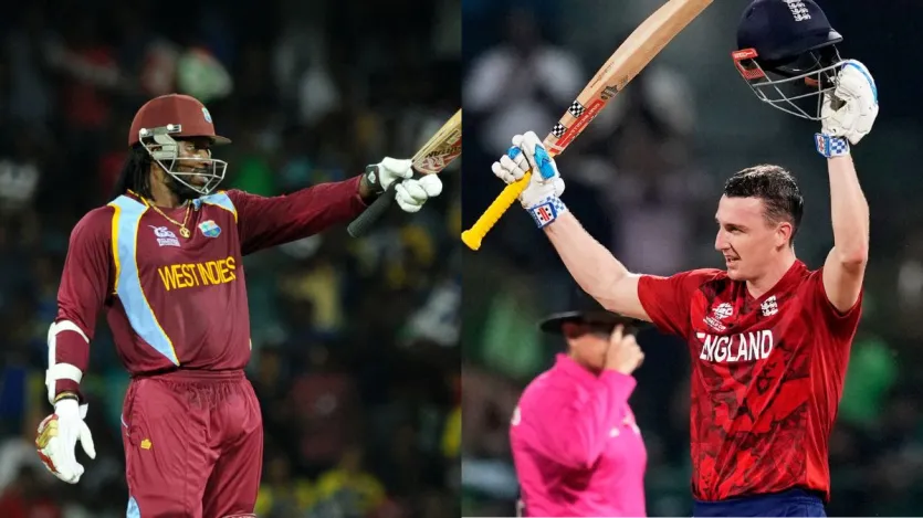 इस लिस्ट में संयुक्त रूप से चौथे नंबर पर क्रिस गेल और हैरी ब्रूक का नाम है। ब्रूक ने 2026 टी20 वर्ल्ड कप में पाकिस्तान के खिलाफ 50 गेंदों में शतक लगाया था। वहीं क्रिस गेल ने 2007 वर्ल्ड कप में साउथ अफ्रीका के खिलाफ 50 गेंदों शतक लगाया था। हैरी ब्रूक की शतकीय पारी की वजह से इंग्लैंड मैच जीतने में कामयाब रहा था। वहीं वेस्टइंडीज को उस मुकाबले में गेल की इस शतकीय पारी के बावजूद साउथ अफ्रीका से हार का सामना करना पड़ा था।