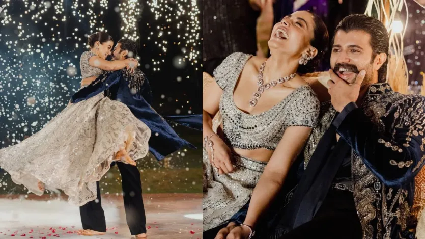 सेलिब्रेशन के इन खास पलों को इंस्टाग्राम पर साझा करते हुए विजय देवरकोंडा ने एक भावुक नोट लिखा, '24.02.26. हमारी संगीत की रात। वह शाम जो हंसते-हंसते बीत गई, जब तक हमारे आंसू नहीं आ गए, नाचते-नाचते हमारे पैरों के आर्च दर्द करने लगे, सबके भाषणों और सरप्राइज में इमोशन निगलते-निगलते हमारी आंखें भर आईं। खूबसूरत लोगों से भरी एक बड़ी खुशनुमा पार्टी थी। फालगुनी और शेन ने कपड़ों के साथ जादू किया, उन्होंने ड्रैगन निकाले, मैं सुबह 4am तक उसमें था, रात भर डांस किया।'