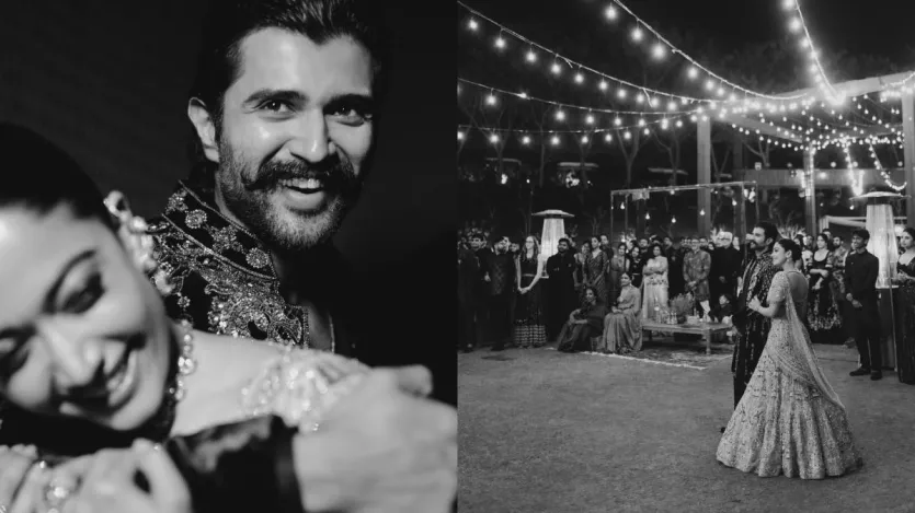 रश्मिका मंदाना ने भी इस शाम की तस्वीरें साझा करते हुए लिखा, 'प्यार, खुशी के आंसुओं, हंसी, म्यूजिक, गाने, चमक-दमक और रात भर हमारे डांस से भरी रात। यह सच में सबसे मजेदार रात थी कभी नहीं! विज्जू और मैं एक-दूसरे को सरप्राइज़ करना चाहते थे.. फैमिली हमें सरप्राइज करना चाहती थी.. हमारे परिवारों को इतनी आजादी से और इतने अच्छे से डांस करते देखकर पूरी तरह एक्साइटेड और सरप्राइज्ड होना! दोस्तों! शानदार पीस! दोस्तों! कमाल है!'