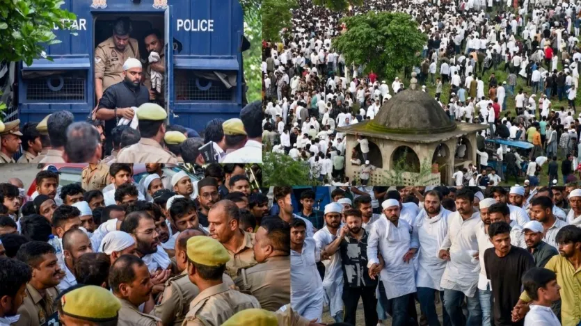 अतीक अहमद की कब्र के पास दफन हुआ अबान, जनाजे में उमड़ी हजारों की भीड़; देखें तस्वीरें – India TV Hindi