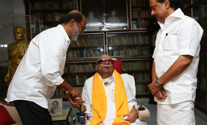 rajinikanth and karunanidhi rajinikanth and karunanidhi- India TV Hindi