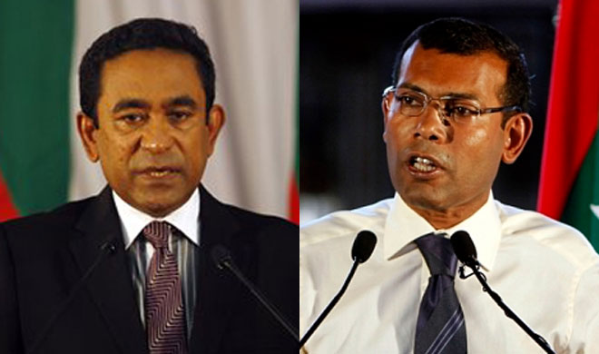 Abdulla Yameen and Mohamed Nasheed | AP Photos Abdulla Yameen and Mohamed Nasheed | AP Photos- India TV Hindi