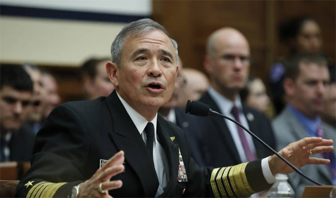 U.S. Pacific Command Commander Adm. Harry Harris Jr. | AP Photo U.S. Pacific Command Commander Adm. Harry Harris Jr. | AP Photo- India TV Hindi