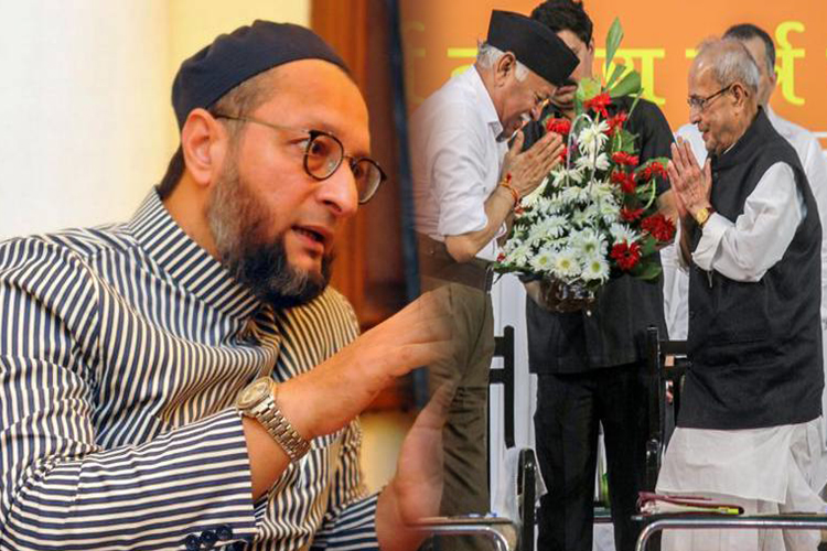 AIMIM leader Asaduddin Owaisi flays Pranab for lauding RSS founder AIMIM leader Asaduddin Owaisi flays Pranab for lauding RSS founder- India TV Hindi