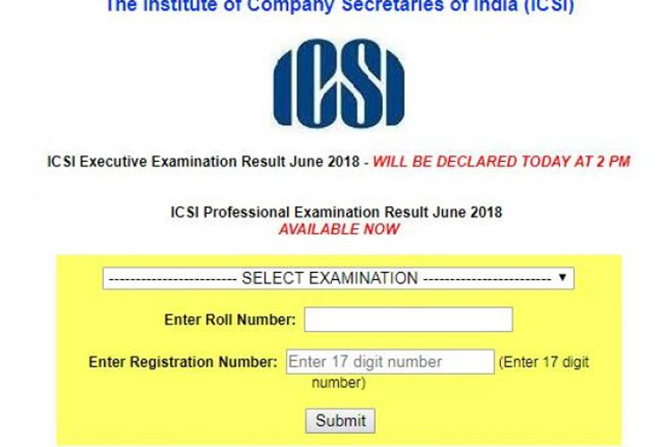 ICSI CS result 2018 Professional programme results ICSI CS result 2018 Professional programme results- India TV Hindi