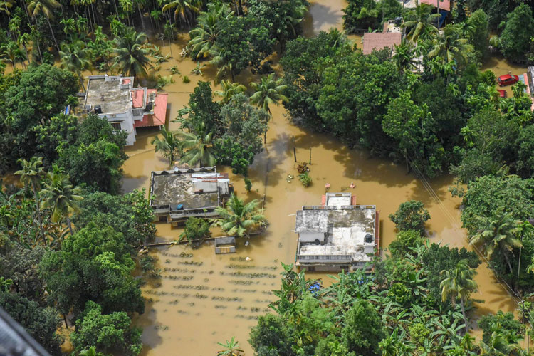 A view of the flood affected areas, in Kochi A view of the flood affected areas, in Kochi- India TV Hindi