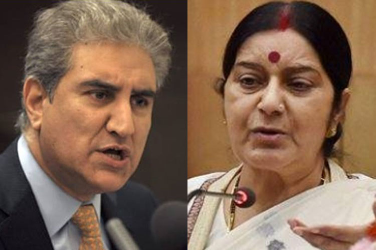 Shah Mehmood Qureshi and Sushma Swaraj | File Pic Shah Mehmood Qureshi and Sushma Swaraj | File Pic- India TV Hindi
