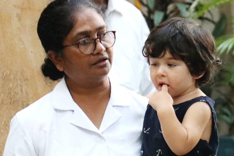Taimur Ali Khan with his Nanny Taimur Ali Khan with his Nanny- India TV Hindi