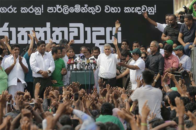 Sri Lanka braces for protest over PM's sacking Sri Lanka braces for protest over PM's sacking- India TV Hindi