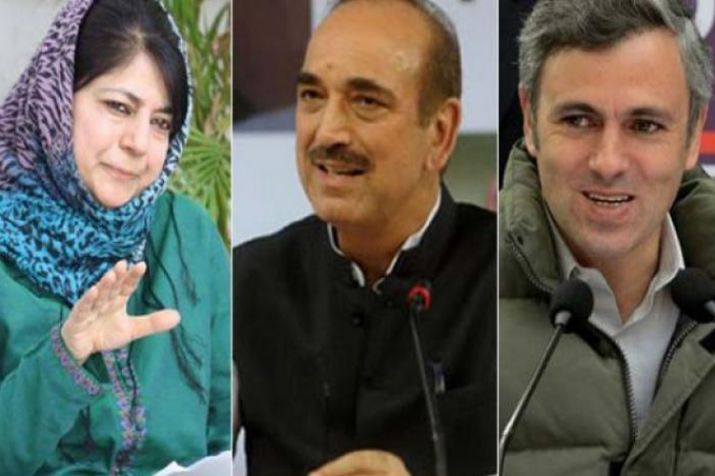 mehbooba mufti ghulam nabi azad and omar abdullah mehbooba mufti ghulam nabi azad and omar abdullah- India TV Hindi