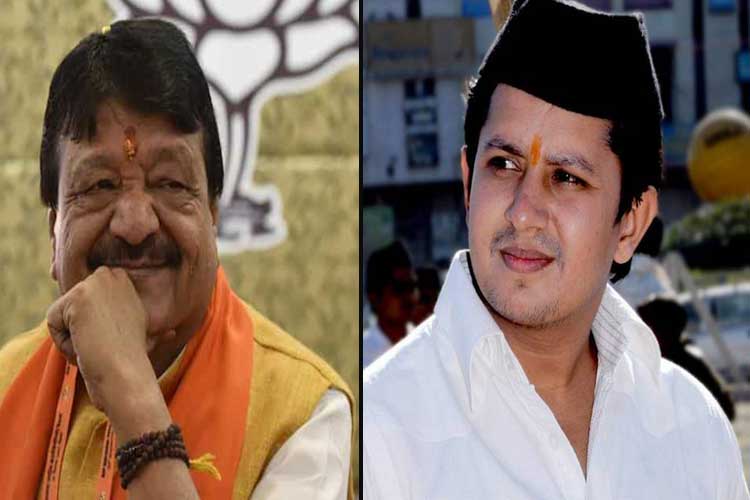 kailash vijayvargiya and akash vijayvargiya kailash vijayvargiya and akash vijayvargiya- India TV Hindi