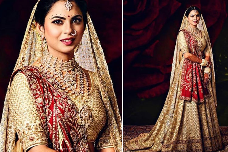 mukesh ambani daughter lehenga
