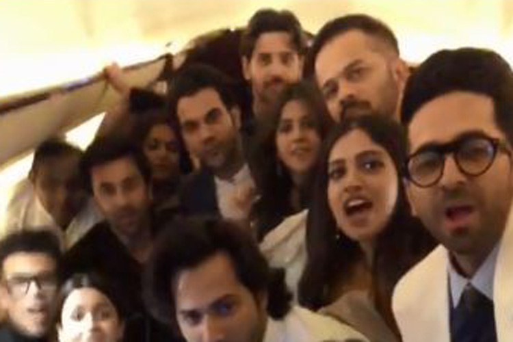 Ranbir Kapoor Alia Bhatt Ranveer Singh and many more stars promte Vicky Kaushal Uri watch video Ranbir Kapoor Alia Bhatt Ranveer Singh and many more stars promte Vicky Kaushal Uri watch video- India TV Hindi