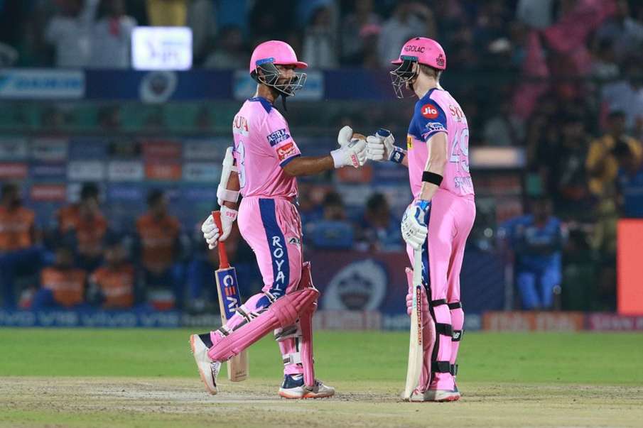 IPL 2019 RR vs SRH: आखिरी घरेलू मैच में जीती राजस्थान रॉयल्स, हैदराबाद को 7 विकेट से हराकर जिंदा रखी IPL 2019 RR vs SRH: आखिरी घरेलू मैच में जीती राजस्थान रॉयल्स, हैदराबाद को 7 विकेट से हराकर जिंदा रखी- India TV Hindi
