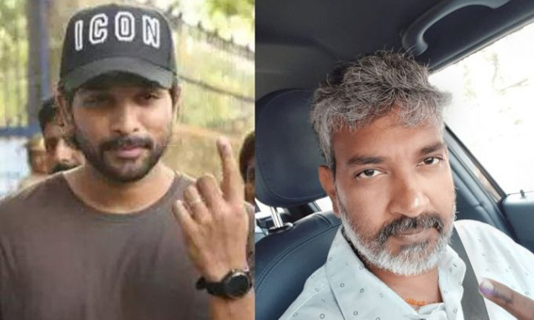 Allu Arjun, SS Rajamouli and Jr NTR cast their vote in Lok Sabha Elections 2019 Allu Arjun, SS Rajamouli and Jr NTR cast their vote in Lok Sabha Elections 2019- India TV Hindi