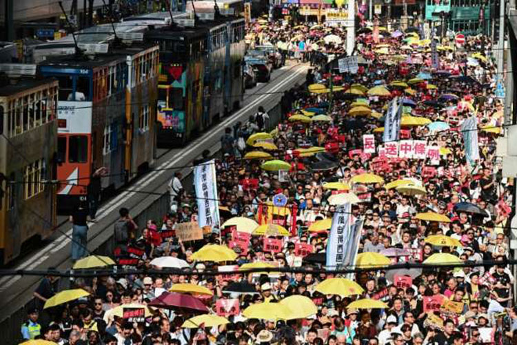 Huge protest in Hong Kong Huge protest in Hong Kong- India TV Hindi
