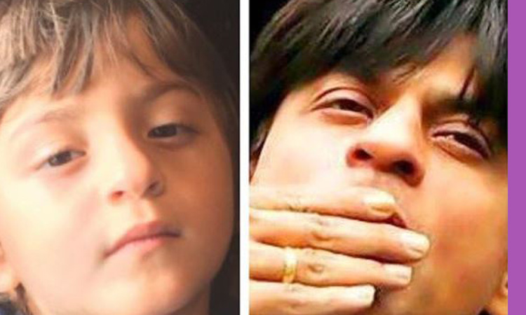 Shah Rukh Khan shares picture with Abram Khan Shah Rukh Khan shares picture with Abram Khan- India TV Hindi