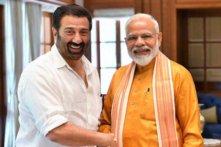 sunny deol and pm modi sunny deol and pm modi- India TV Hindi