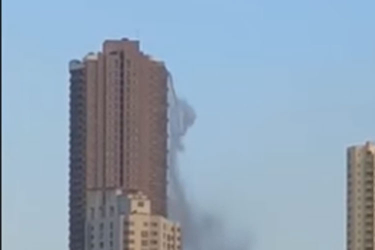 Philippines earthquake: Viral video shows rooftop swimming pool pour down skyscraper Philippines earthquake: Viral video shows rooftop swimming pool pour down skyscraper- India TV Hindi