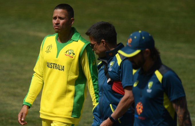 Usman Khawaja has been taken to hospital for scans on his jaw after he retired hurt in Australia’s p Usman Khawaja has been taken to hospital for scans on his jaw after he retired hurt in Australia’s p- India TV Hindi